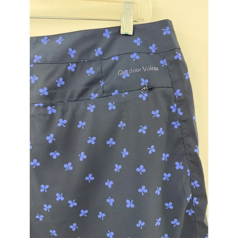 Outdoor Voices Men's Floral Multi Light & Dark Blue Swim Trunks Size XL